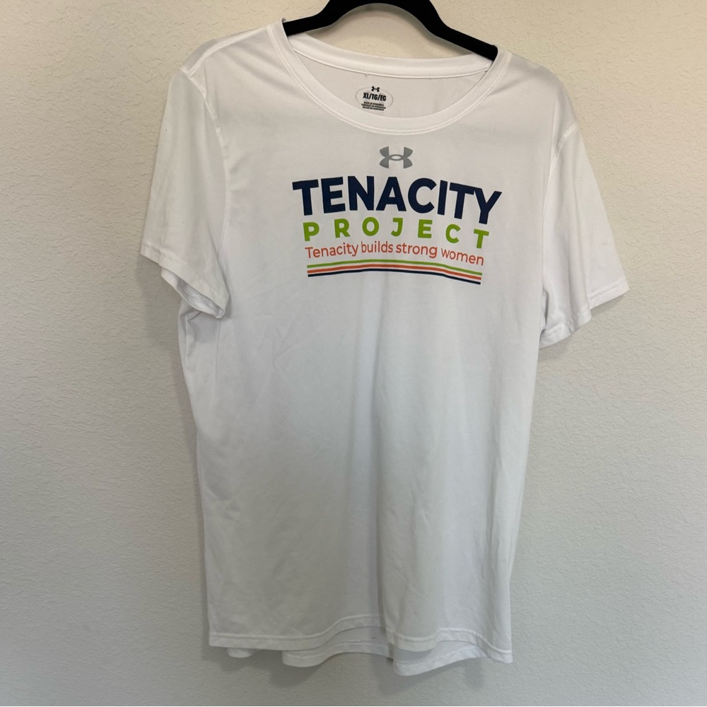 Under Armour White Tenacity Project Lacrosse Women’s Tee T-Shirt XL